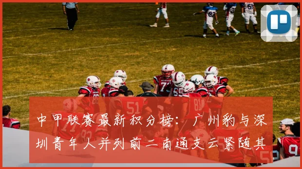 中甲联赛最新积分榜：广州豹与深圳青年人并列前二南通支云紧随其后